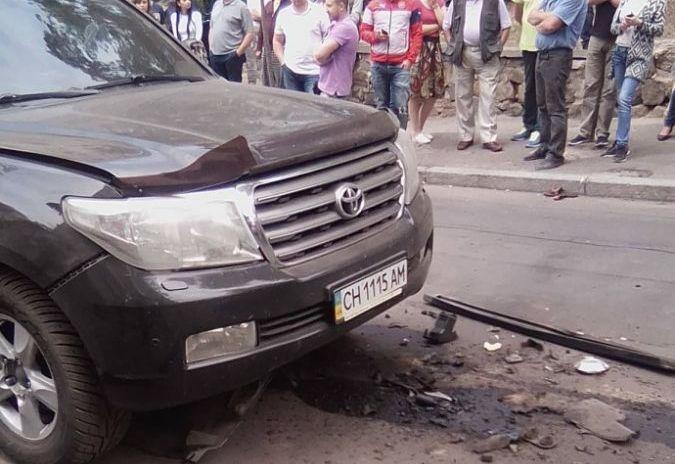 Обнародовано видео момента взрыва автомобиля в Киеве