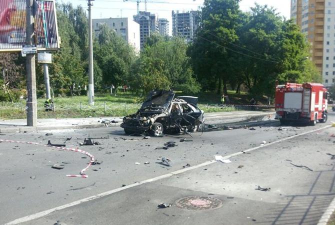 Полиция квалифицировала взрыв авто в Киеве как теракт