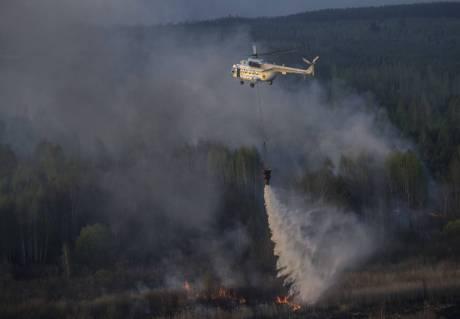 У Чорнобильській зоні відчуження спалахнула масштабна пожежа