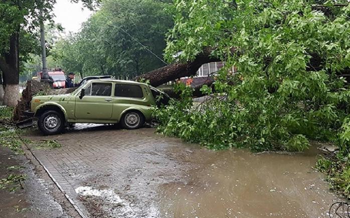 Негода в Києві: столицю накрила потужна злива з градом (ВІДЕО)