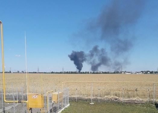 В Одесской области после взрыва бензовоза возник пожар на нефтебазе