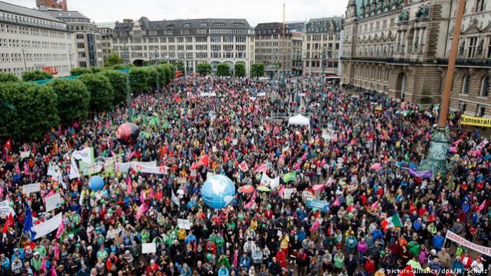 Протесты в Гамбурге: власти увеличили численность полиции до 16 тысяч