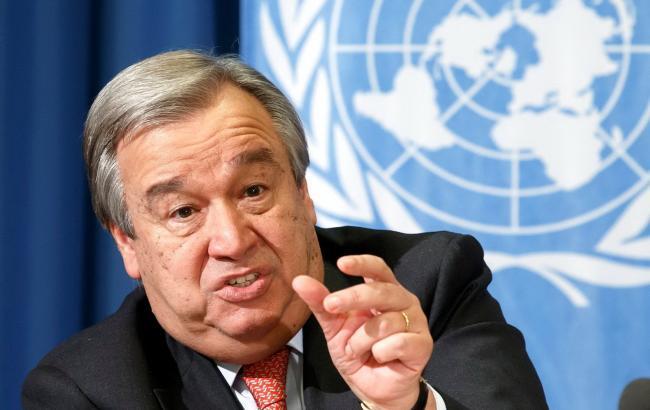 Генсек ООН извинился за недостаточную помощь переселенцам в Украине