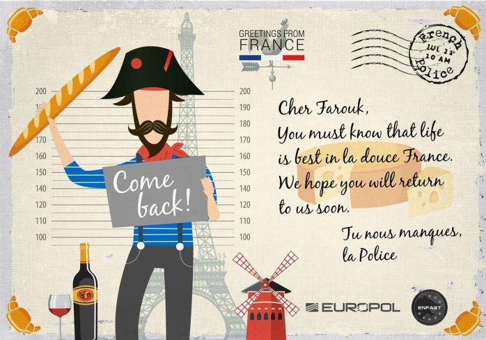 Від Європолу з любов’ю: в Європі розшукують особливо небезпечних злочинців за допомогою листівок (ФОТО)