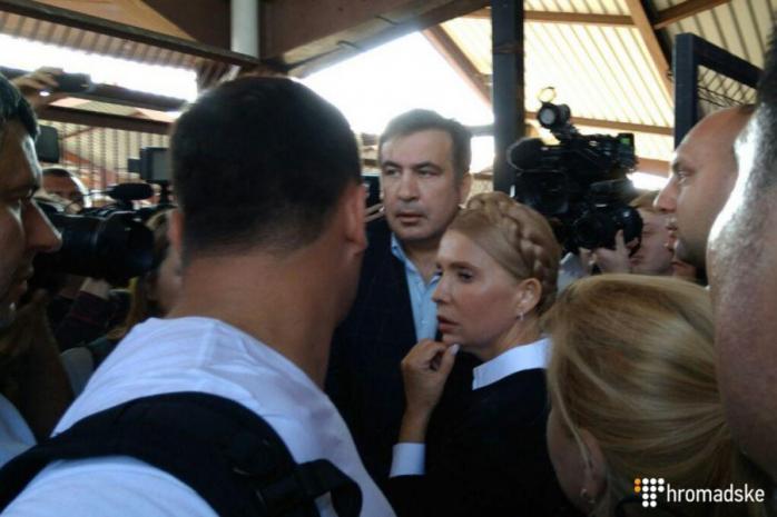 Саакашвили прибыл на пункт пропуска «Шегини», проезд авто заблокирован (ФОТО)