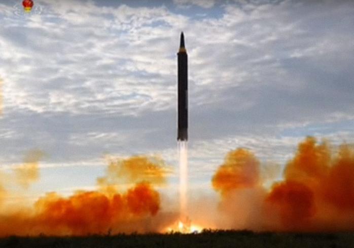 Опубликовано видео последнего запуска северокорейской ракеты