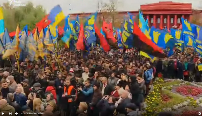 В Киеве началось торжественное шествие по случаю 75-летия УПА (ТРАНСЛЯЦИЯ)