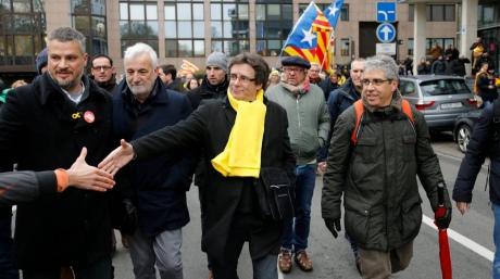 Колишній глава уряду Каталонії прибув у Брюссель для участі в акціях протесту (Фото Reuters)
