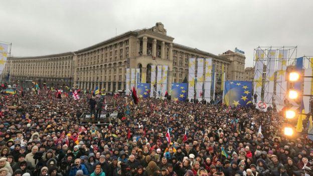 Вече на Майдане Независимости. Фото: Владимир Парасюк