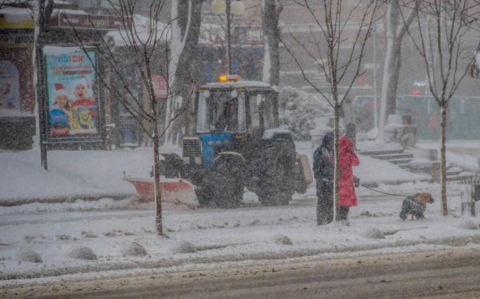 Сніг у Києві. Фото: УНН