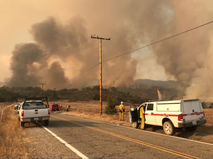 Пожежа в Каліфорнії. Фото: Twitter