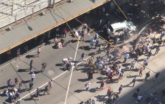 Место происшествия в Мельбурне. Фото: Twitter