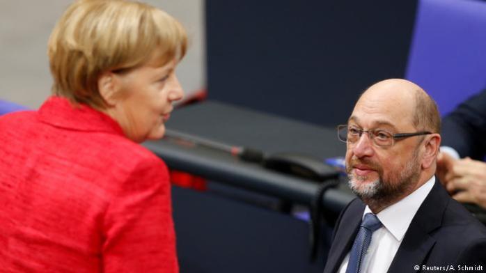 Ангела Меркель и Мартин Шульц. Фото: Reuters