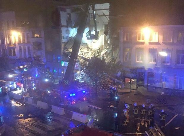 Взрыв в жилом доме в Бельгии, фото: RTBF