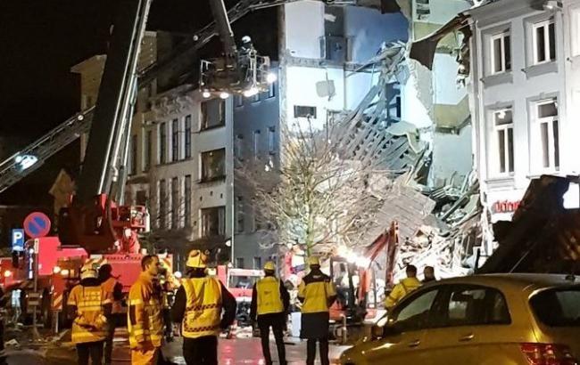Взрыв в жилом доме в Бельгии, фото: RTBF