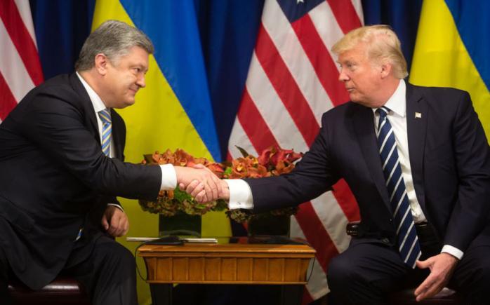 Дональд Трамп та Петро Порошенко. Фото: прес-служба президента