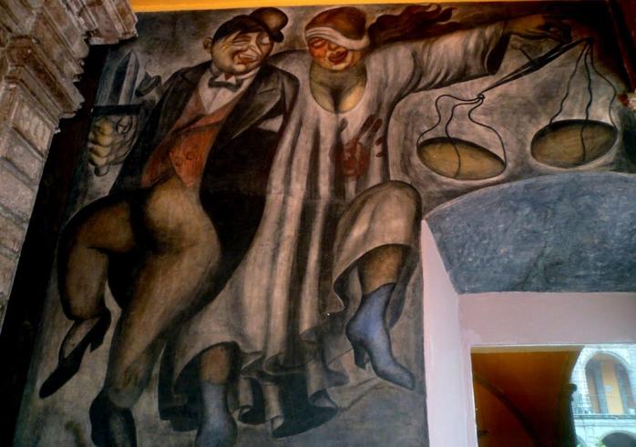 Фреска «Закон и справедливость», Хосе Клементе Ороско, 1923–1924, Мексика