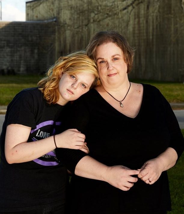 Вікторія Елдер і її дочка Моргейн 