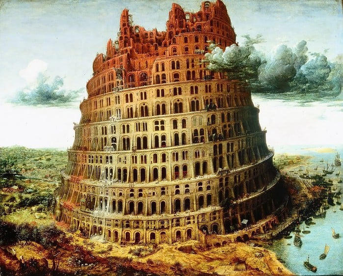 Вавилонська вежа — перший і не зовсім вдалий приклад використання краудсорсингу