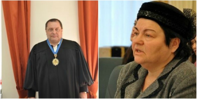 Судді Геннадій Підберезний і Наталя Овчаренко, обвинувачувані у спробі дати хабар Назарові Холодницькому