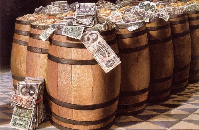 Подкуп избирателей — черная предвыборная технология. Иллюстрация: Виктор Дюбрейль. Деньги, которые будут сожжены (Money to Burn). 1893 / Wikimedia