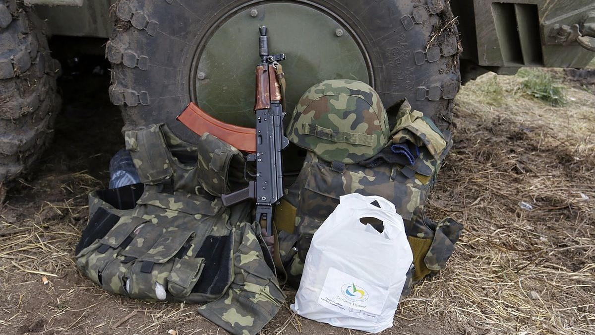 Розведення сил на Донбасі. Фото: ВО «Свобода» / Wikimedia