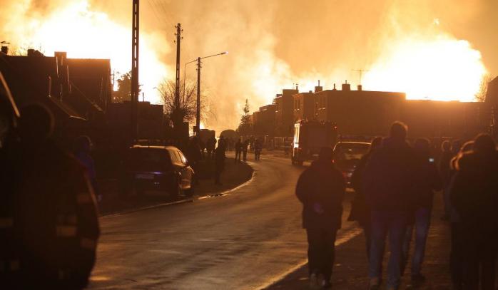 Взрыв на газопроводе в Польше. Фото: Gloswielkopolski