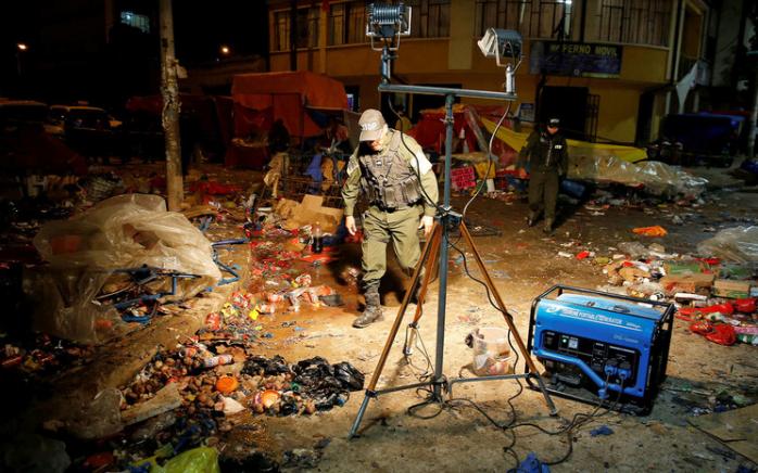 Взрыв в Боливии. Фото: El Comercio Peru