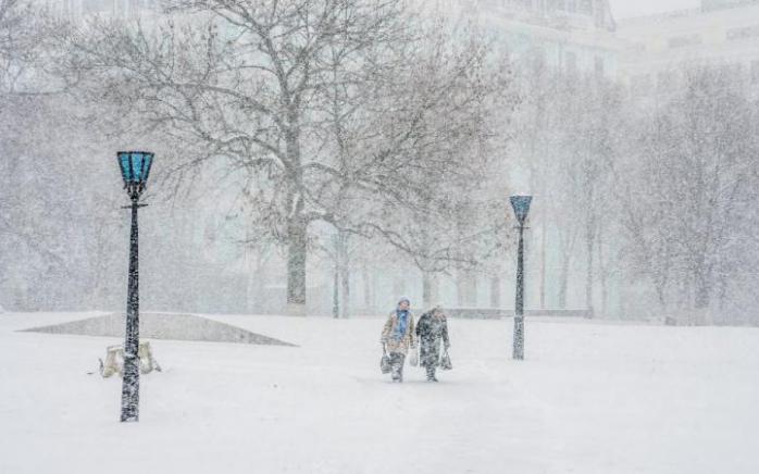 Сніжна погода. Фото: Большой Киев