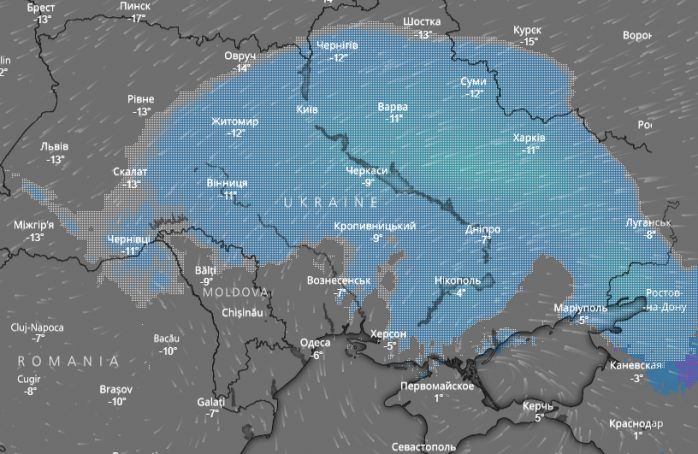 Прогноз погоды на 28 февраля: последний день зимы в Украине запомнится снегом и морозами (КАРТА)