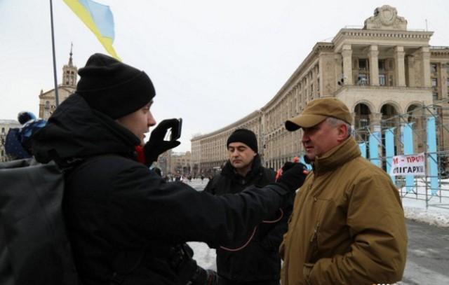 Василий Грицак на Майдане. Фото: "Громадське ТБ"