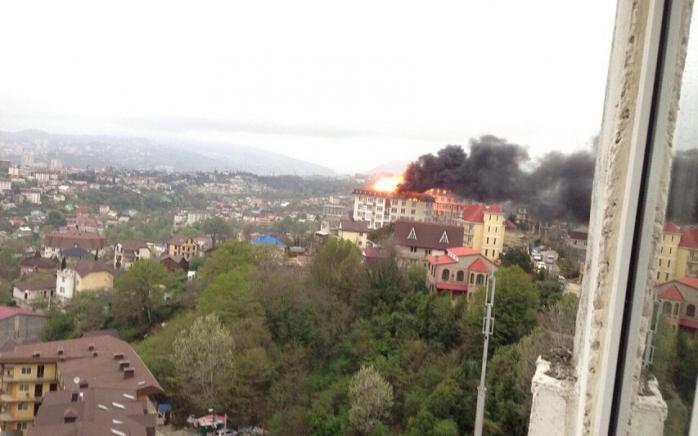 Пожар в Сочи. Фото: Живая Кубань
