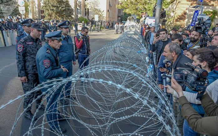 Протести в Єревані. Фото: «Sputnik Вірменія»