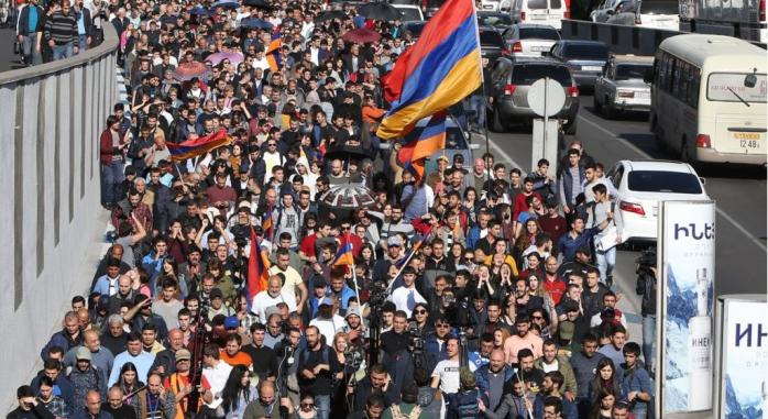 Акції протесту в Єревані. Фото: Радио Свобода