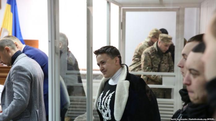 Савченко в суде, март 2018 года, фото - "Радио Свобода"