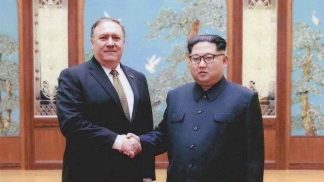 Майк Помпео и Ким Чен Ын в Пхеньяне. Фото: Reuters