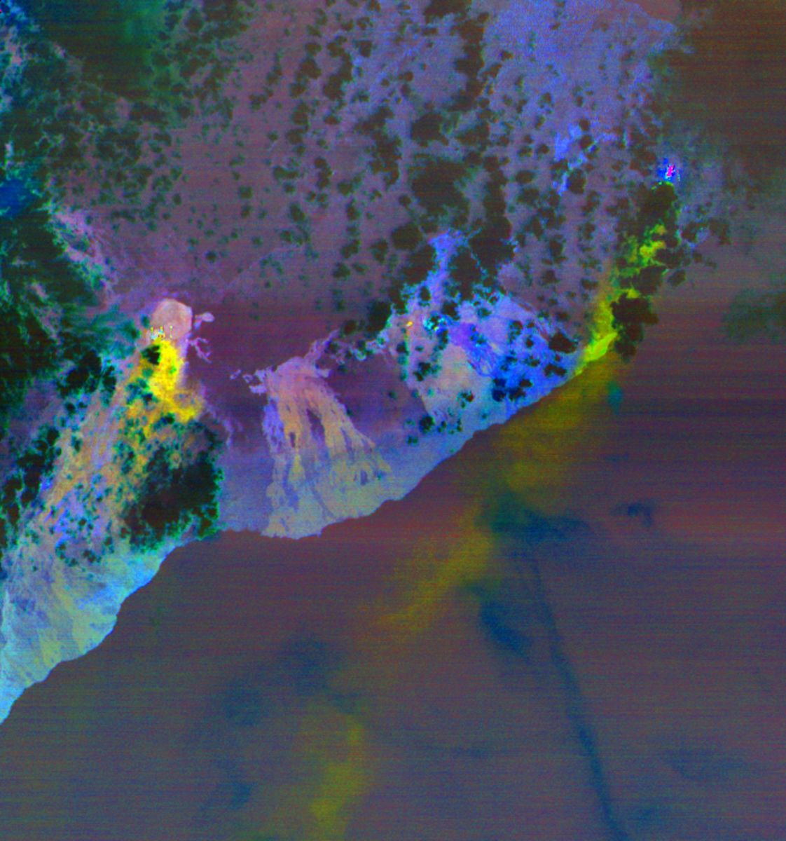 Наслідки виверження вулкану Кілауеа. Фото: NASA