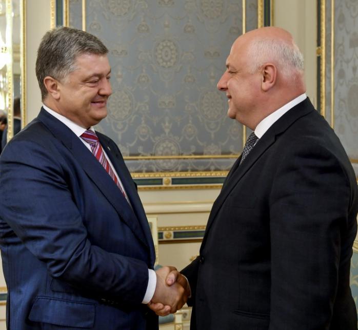 Петро Порошенко і Георгій Церетелі. Фото: president.gov.ua