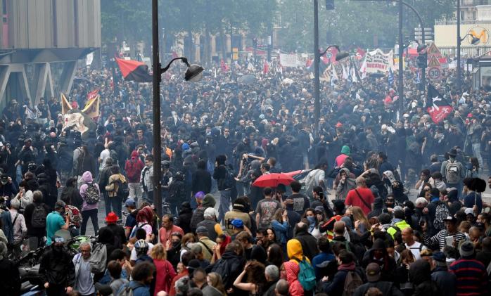 Протест во Франции. Фото: Twitter