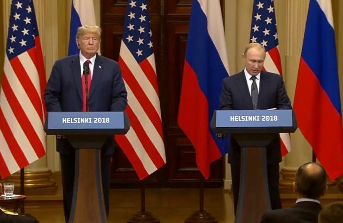 Пресс-конференция Трампа и Путина, фото - Youtube