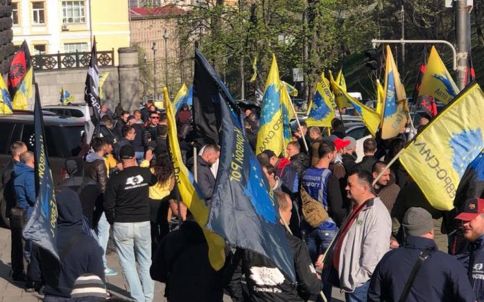 Мітинг у Києві. Фото: «Авто Євро Сила» у Facebook