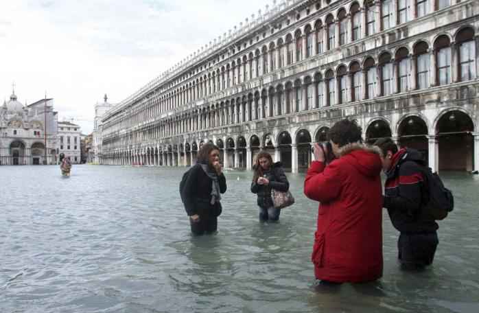 Наводнение в Венеции, фото: tio.ch