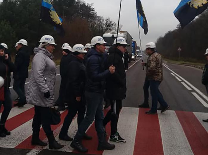 Забастовка шахтеров. Фото: Михаил Волынец в Facebook