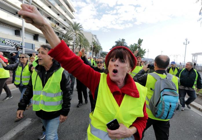 Акции протеста во Франции, фото: lanueva.com