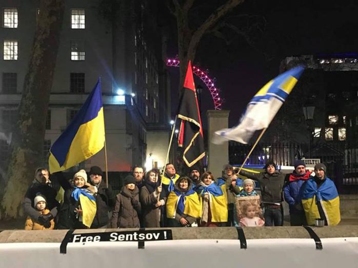 Акція в Лондоні на підтримку українських моряків. Фото: Irena von Burg у Facebook