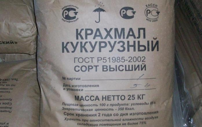 Под запрет попал кукурузный крахмал российского производства, фото: prom.st