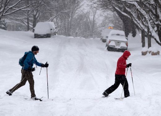 Сніжний шторм у США. Фото: USA Today