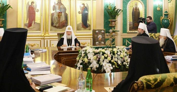 Під час засідання Синоду РПЦ, фото: Прес-служба Патріарха Московського і всієї Русі