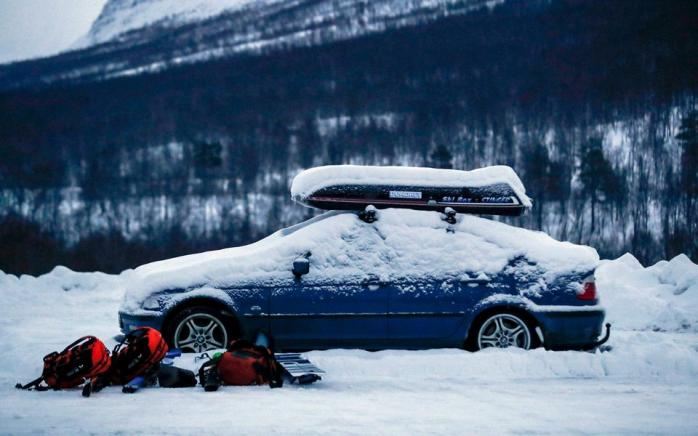 Автомобіль, що належав зниклим лижникам, фото: Yle