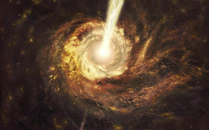 Найяскравіший об'єкт у Всесвіті з сяйвом 600 трлн Сонць виявили вчені. Фото: Журнал "Все о Космосе"